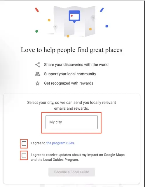 Fill the required details